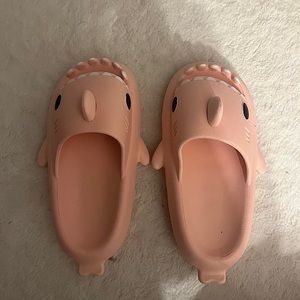 pink shark slides